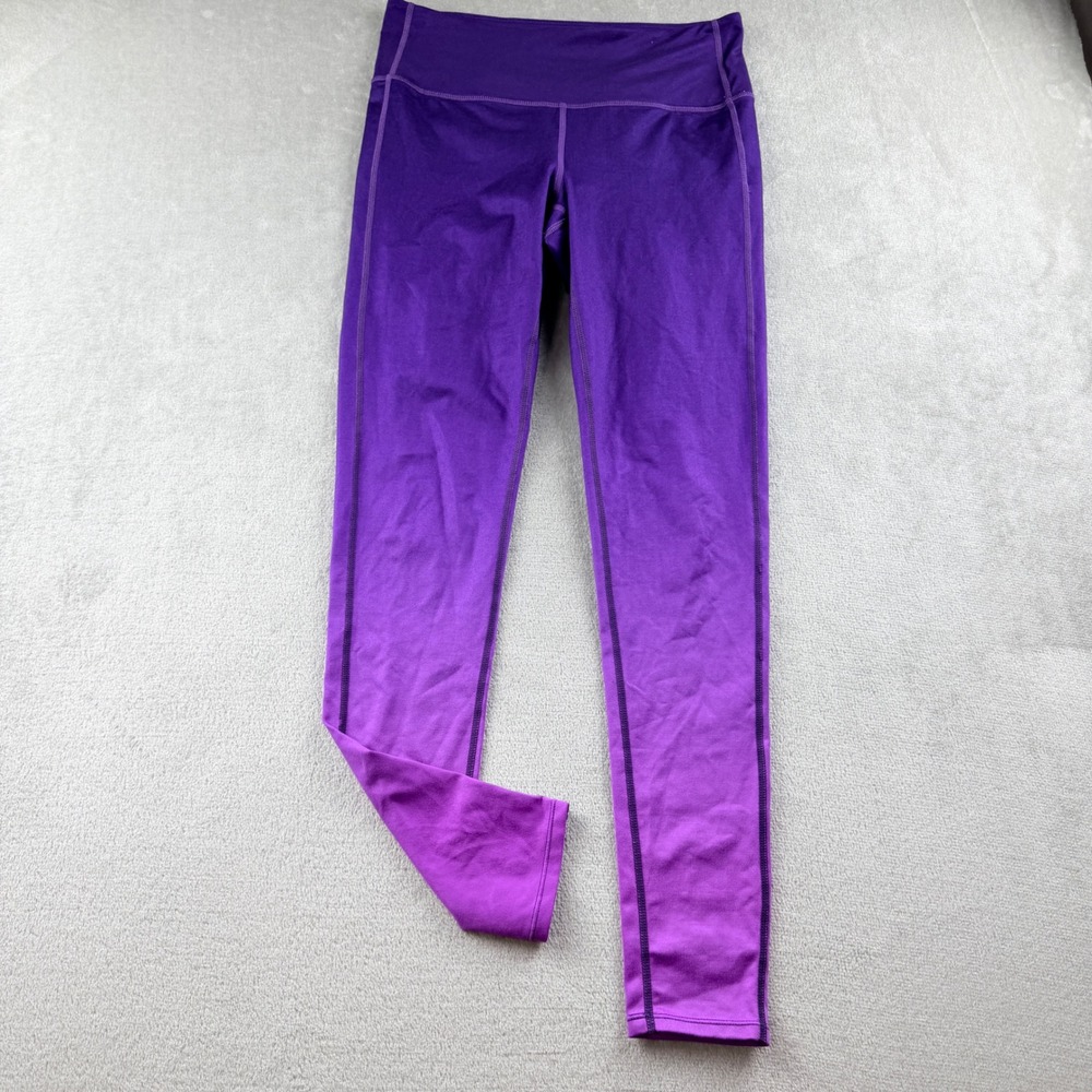 Athleta Women's Small Purple Ombre Gradient Compression Workout Leggings
